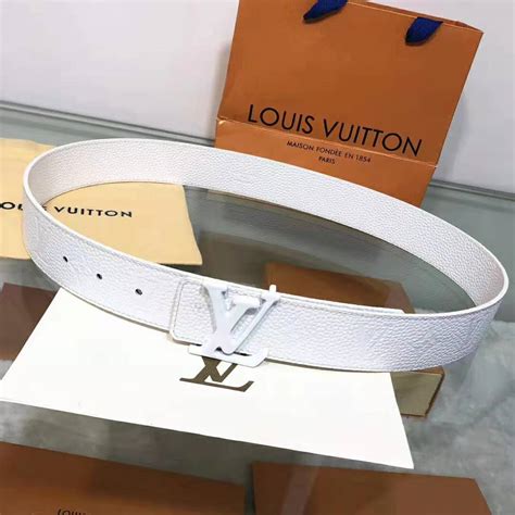 white lv belt men.